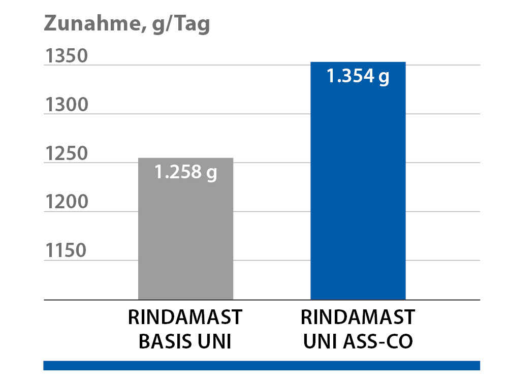 Mittlere Tageszunahmen der Mastbullen Mittlere Tageszunahmen der Mastbullen